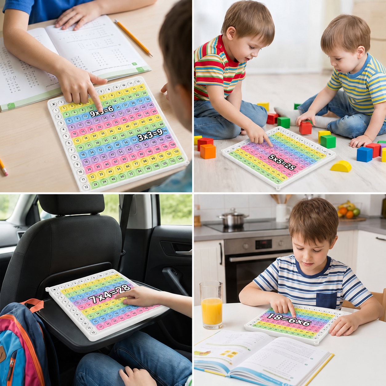 Rainbow Pop Math – Multiplication Fidget Learning Toy