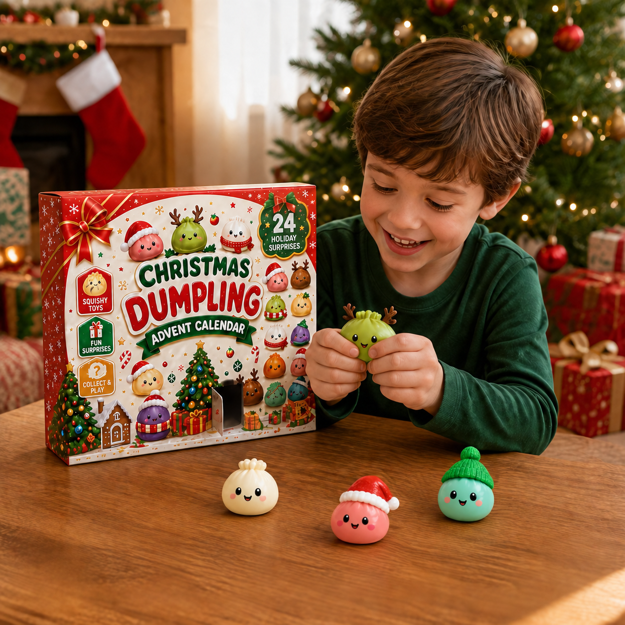 Mini Dumpling Squishy Toy Advent Calendar
