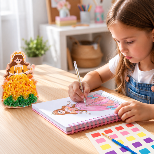 Princess Fashion Design Drawing and Craft Book