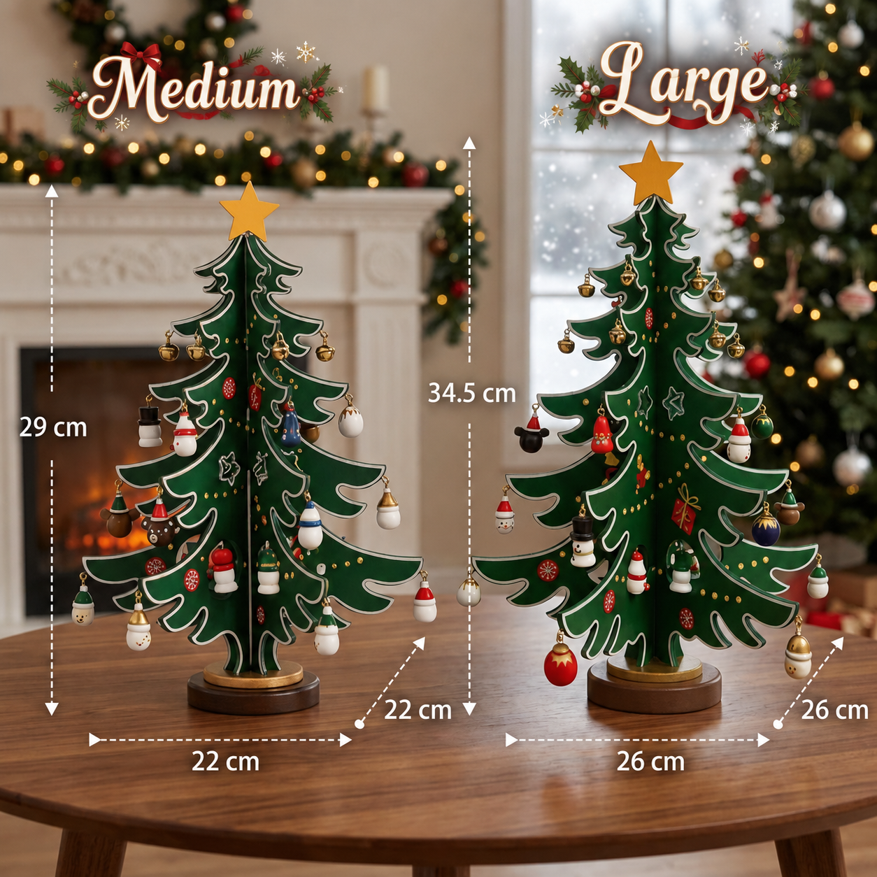 24-Day Mini Christmas Tree Ornament Advent Calendar for Kids