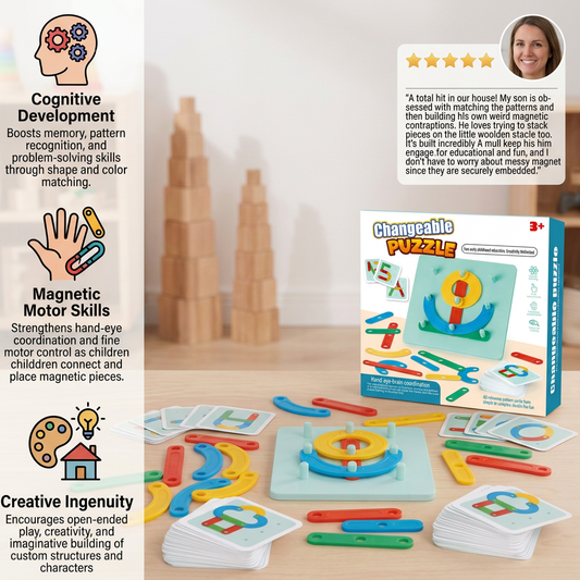 Educational Magnetic Letter & Number Building Set