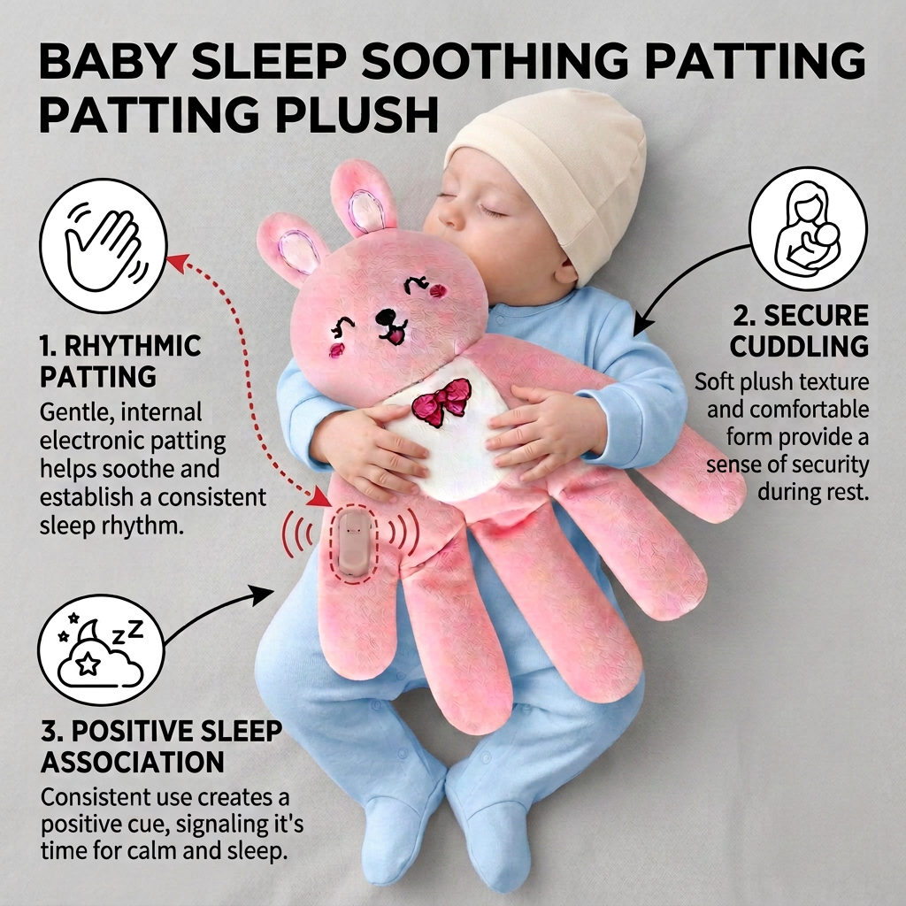 Baby Sleep Soothing Patting Animal Plush