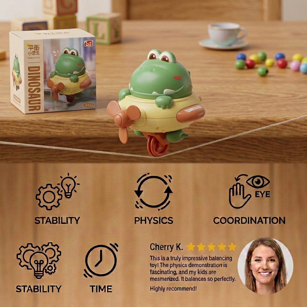 Dino Balance Spinner Toy for Kids