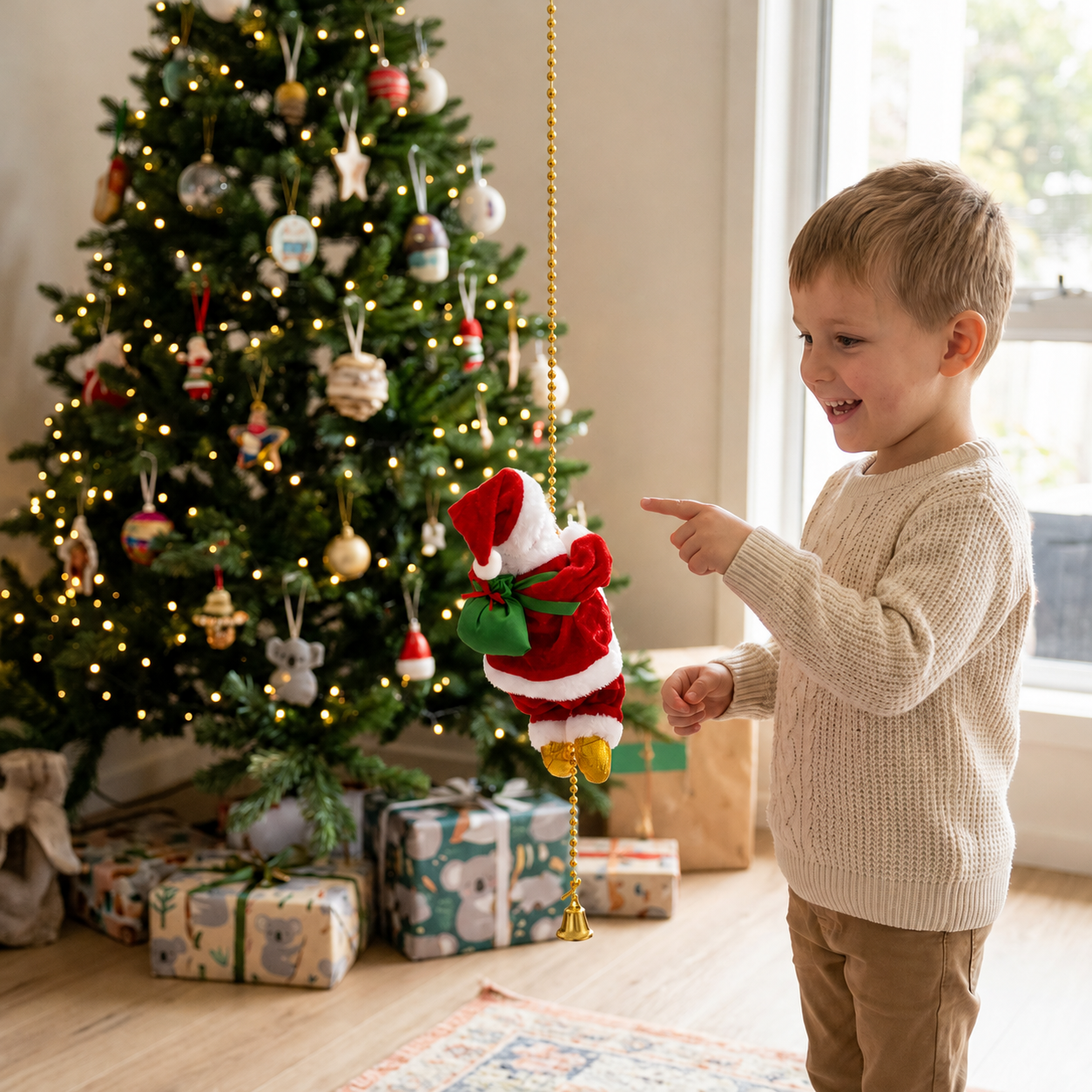 Climbing Santa Claus Toy