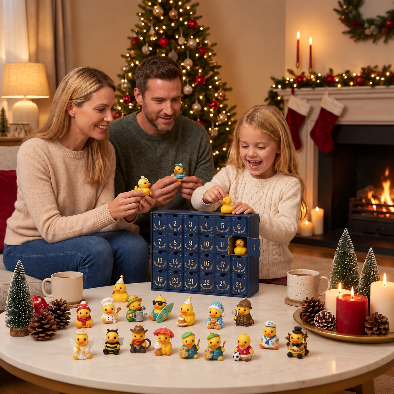 24-Day Magic Duck Advent Calendar with Collectible Mini Figurines