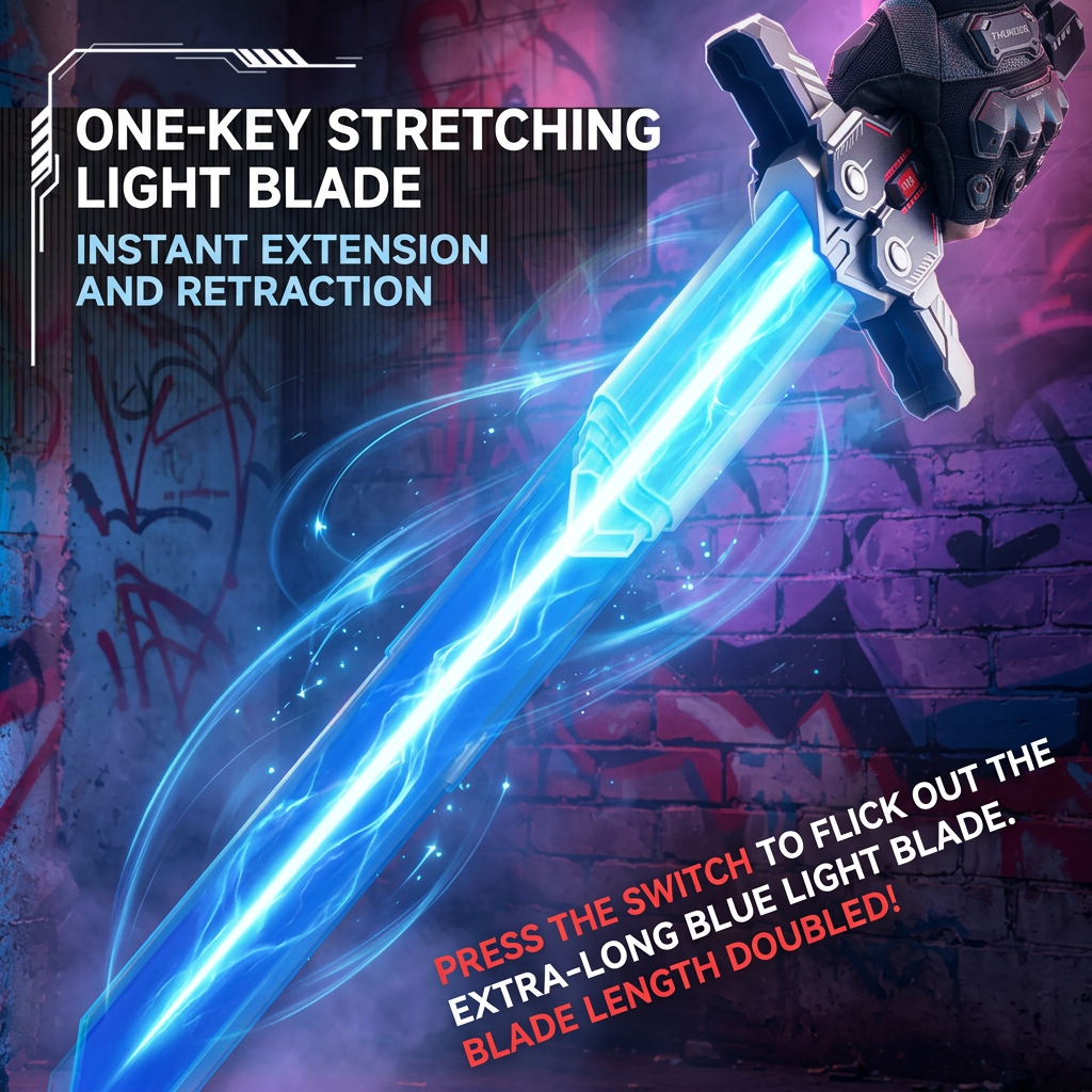 Glowing Telescopic Butterfly Sword Toy
