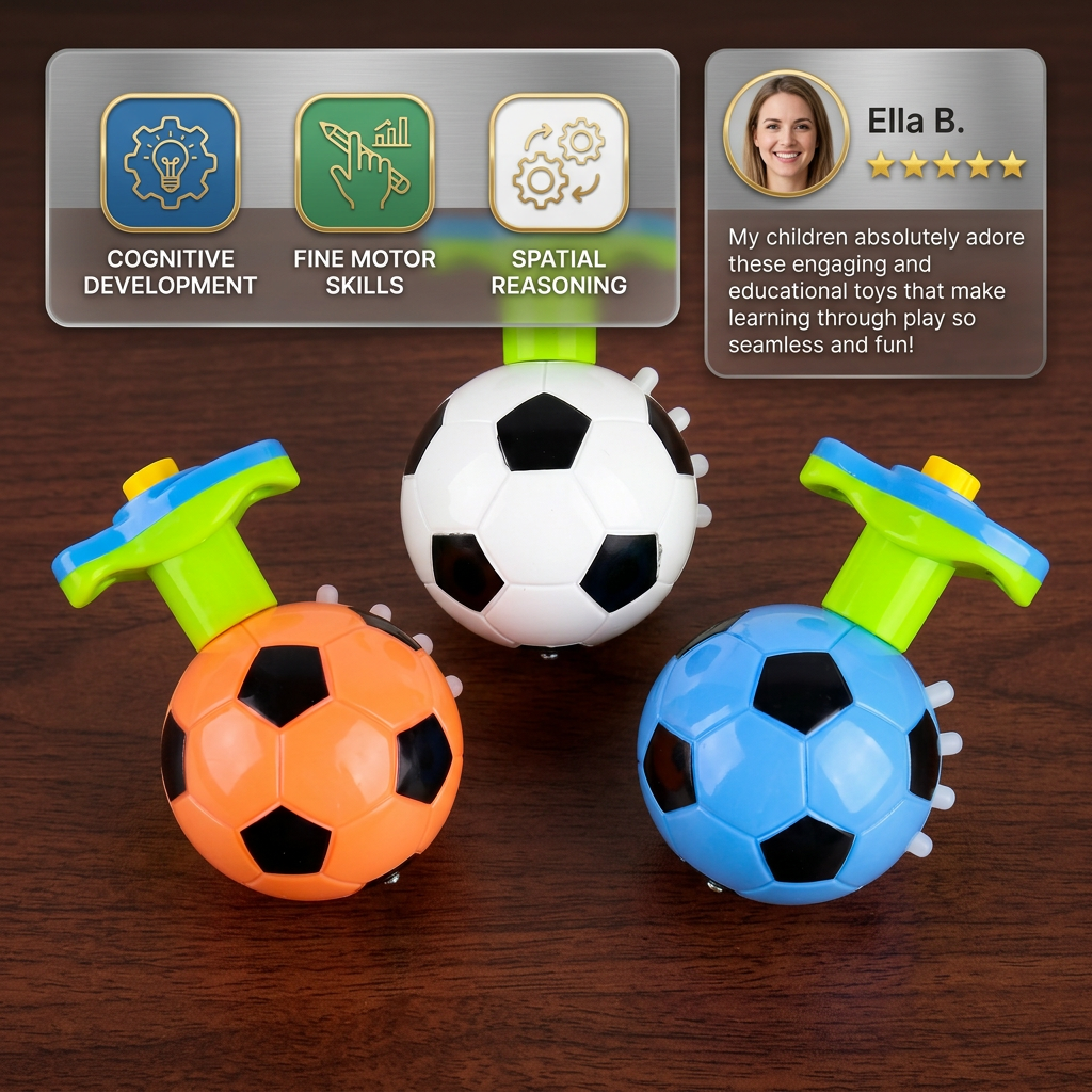 Interactive Light-Up Musical Spinning Top Toy for Kids