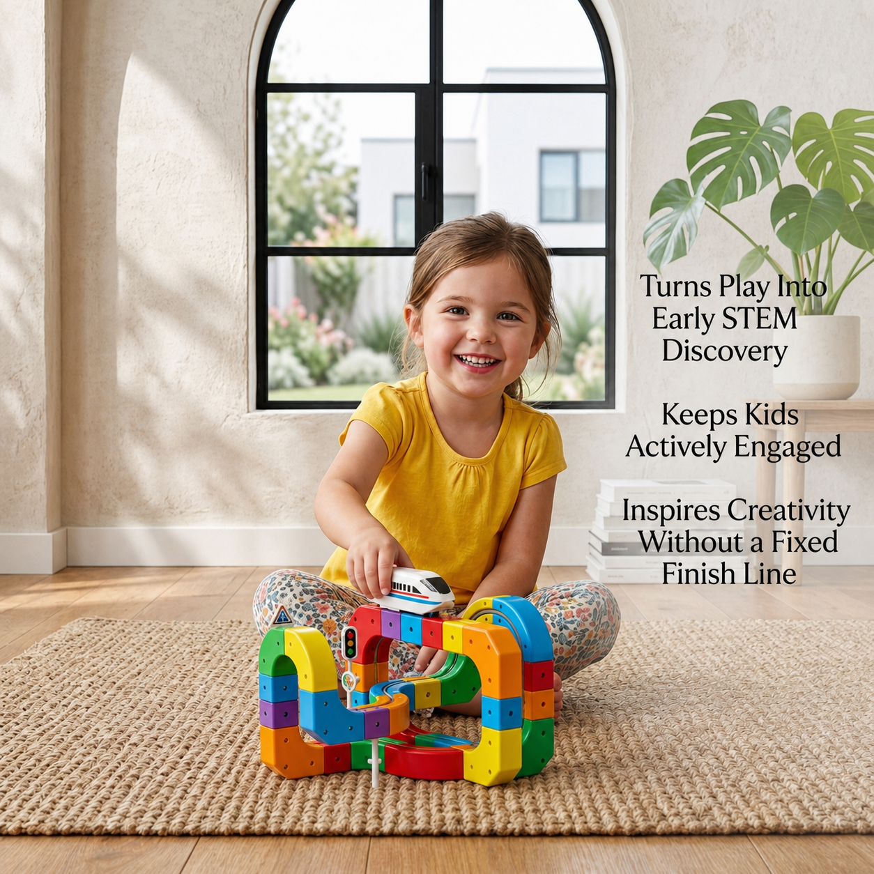 Magic rail cube track kids toy