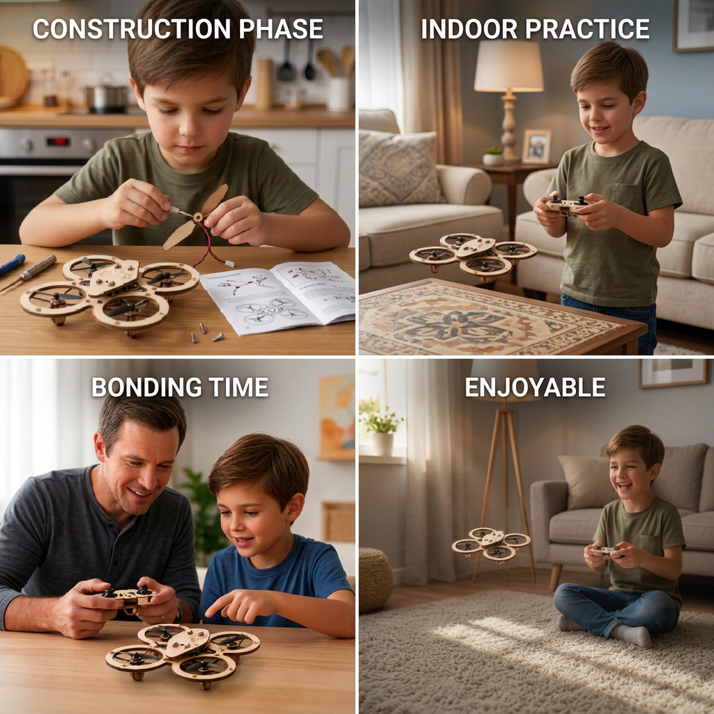 DIY Wooden RC Quadcopter Kit – Build Your Own Flying Adventure
