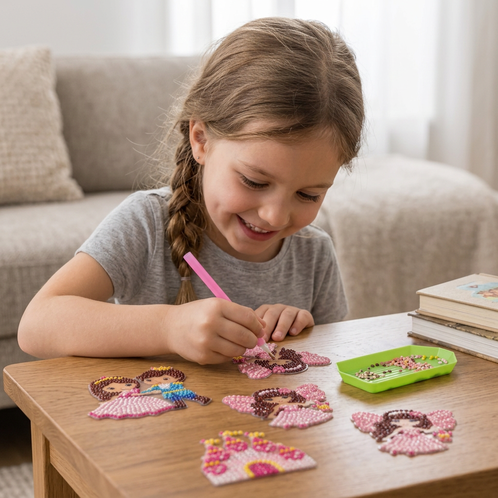 DIY Diamond Art Sticker Craft Kit for Kids