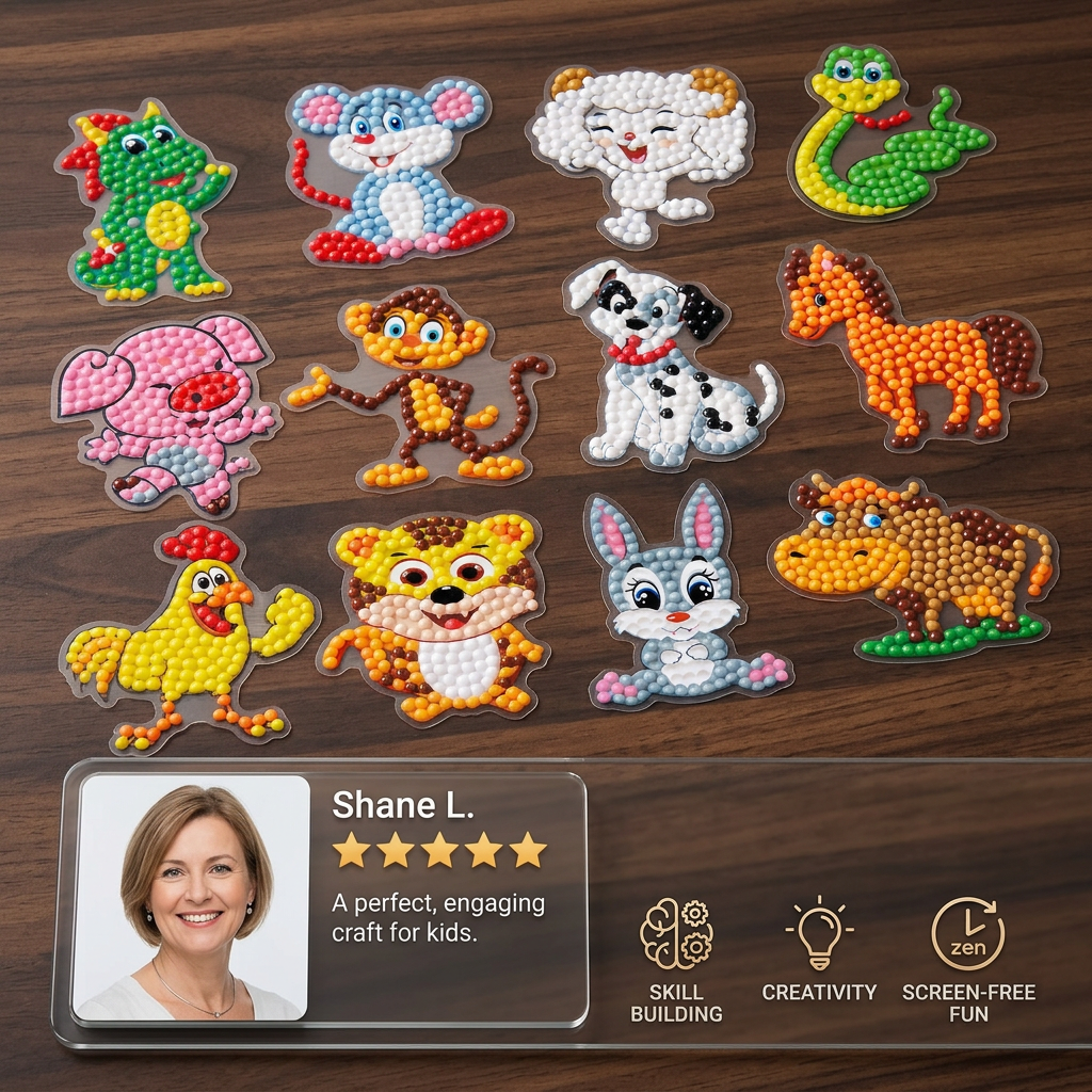 DIY Diamond Art Sticker Craft Kit for Kids