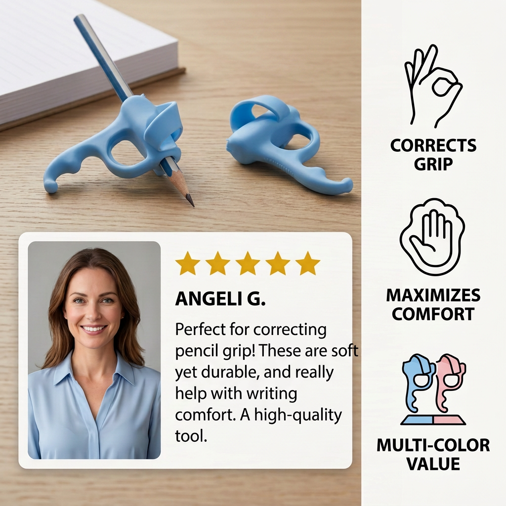 Ergonomic Silicone Pencil Grips