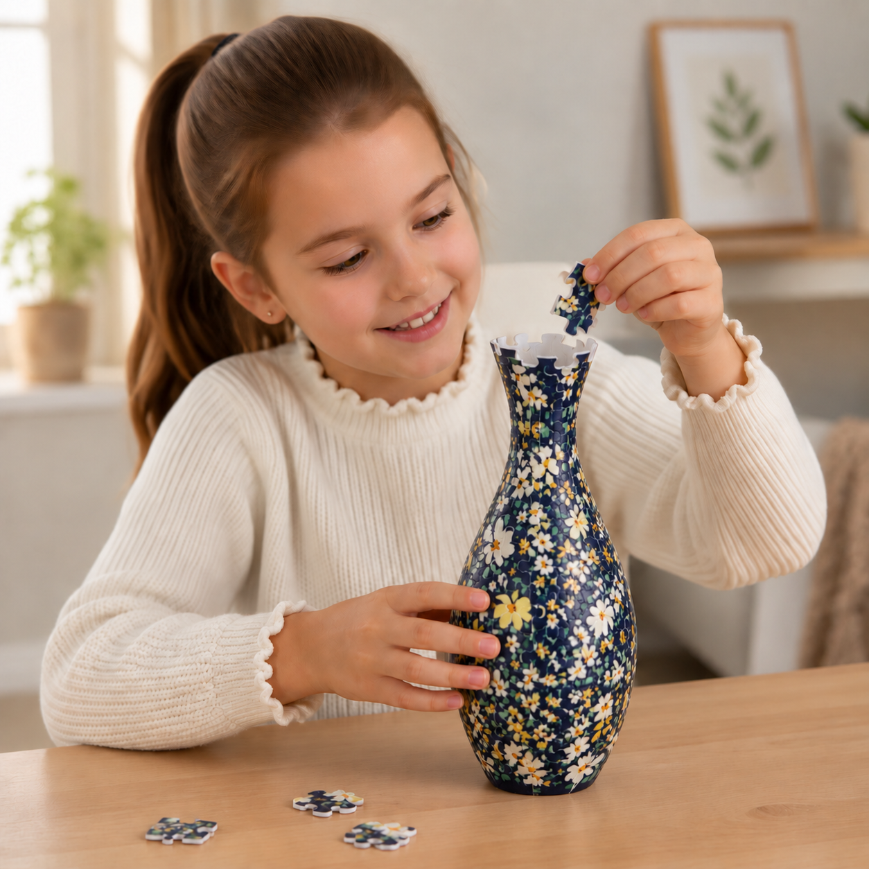DIY 3D Jigsaw Puzzle Flower Vase – little-kingdom.uk