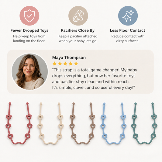 Universal Silicone Anti-Drop Toy & Pacifier Strap