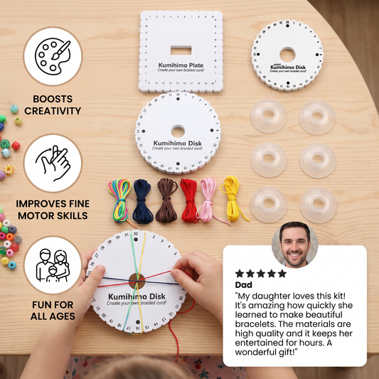 DIY Kumihimo Bracelet Making Kit for Kids