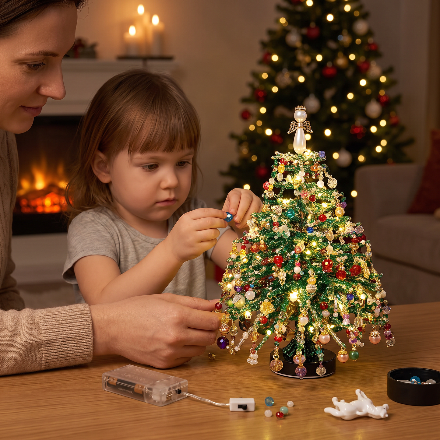 DIY Crystal Beaded Christmas Tree Craft Kit