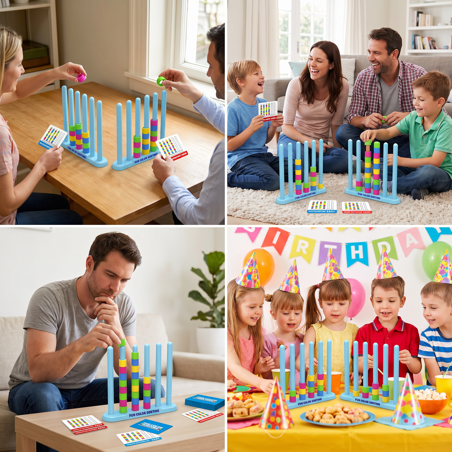 Color Stack Challenge – Fast-Paced Color Matching Party & Family Game