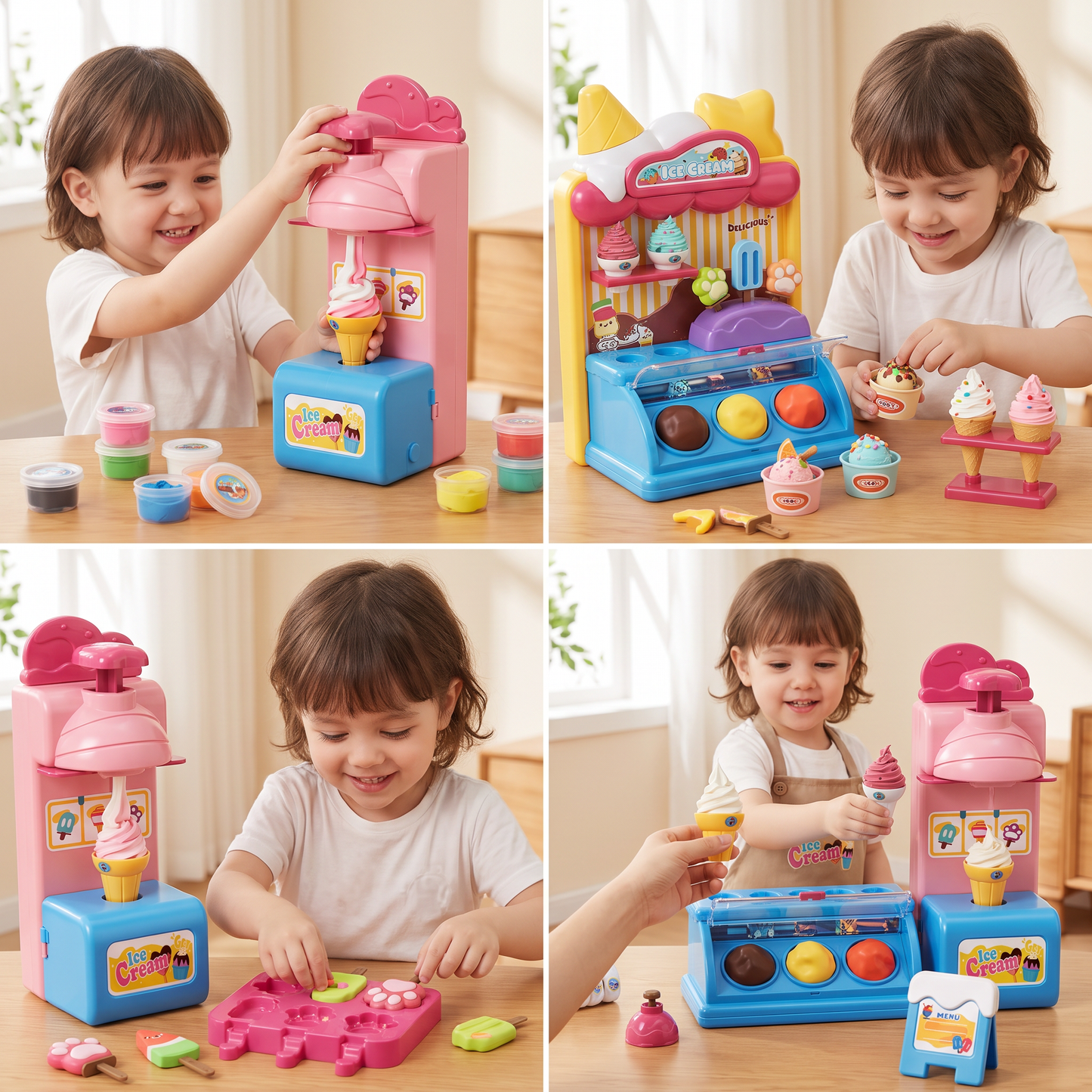 DIY Ice Cream Clay Maker Playset