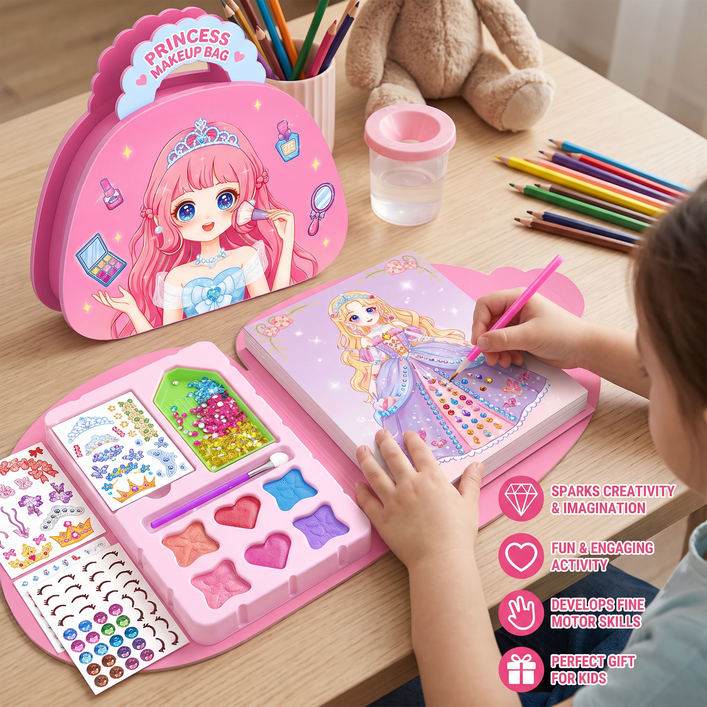 Princess Diamond Painting & Foil Art Book Craft Kit
