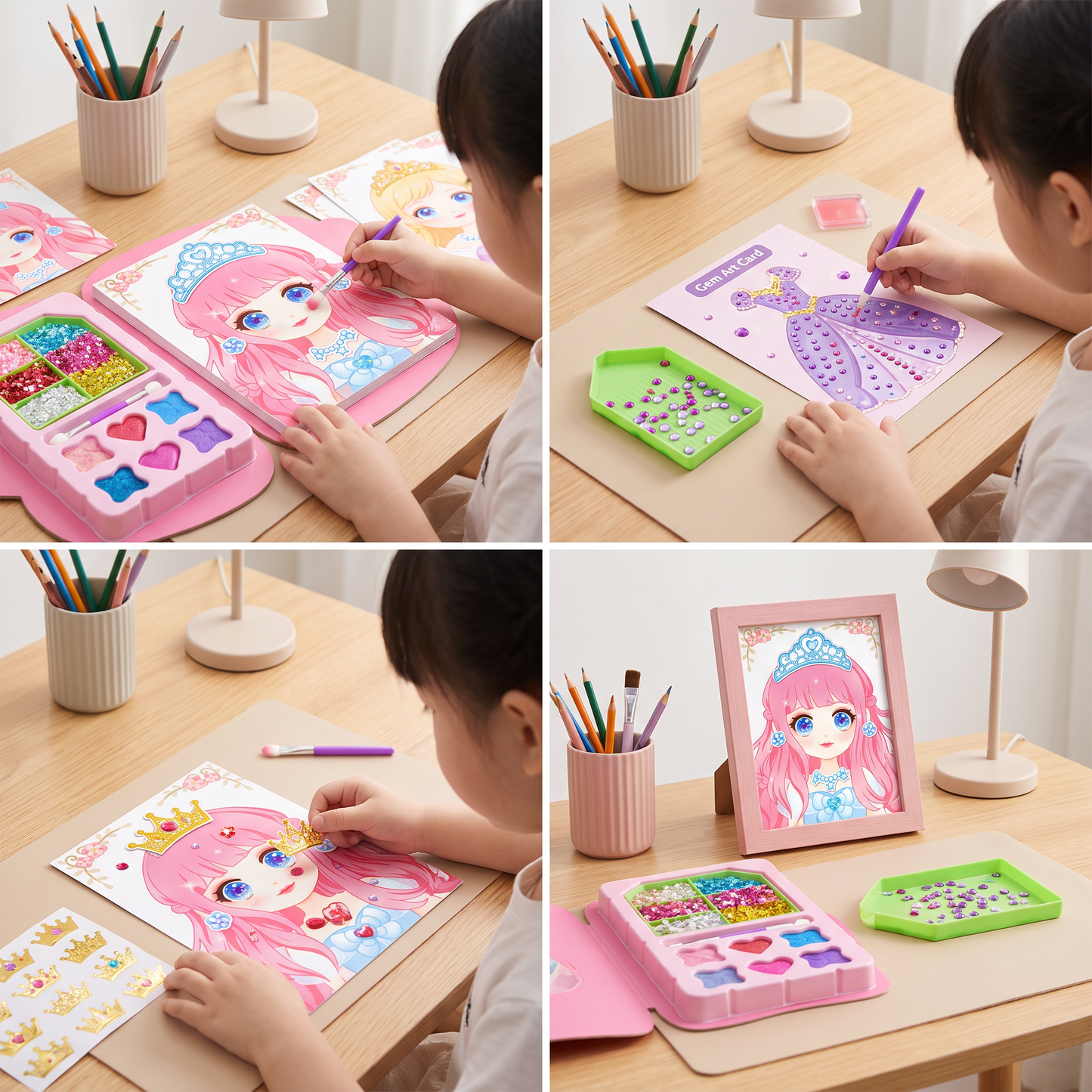 Princess Diamond Painting & Foil Art Book Craft Kit