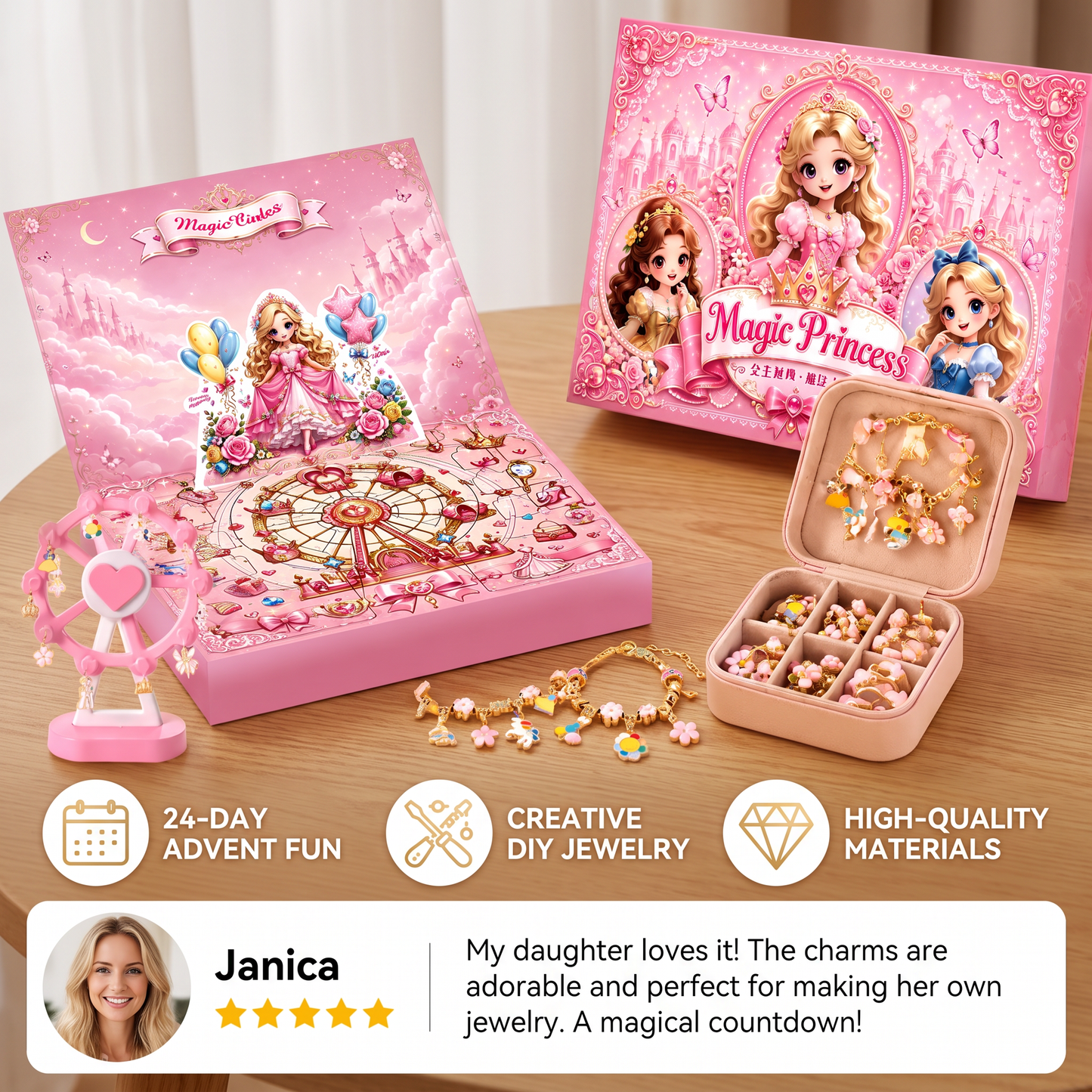 Princess DIY Jewelry & Bracelet Making Advent Calendar