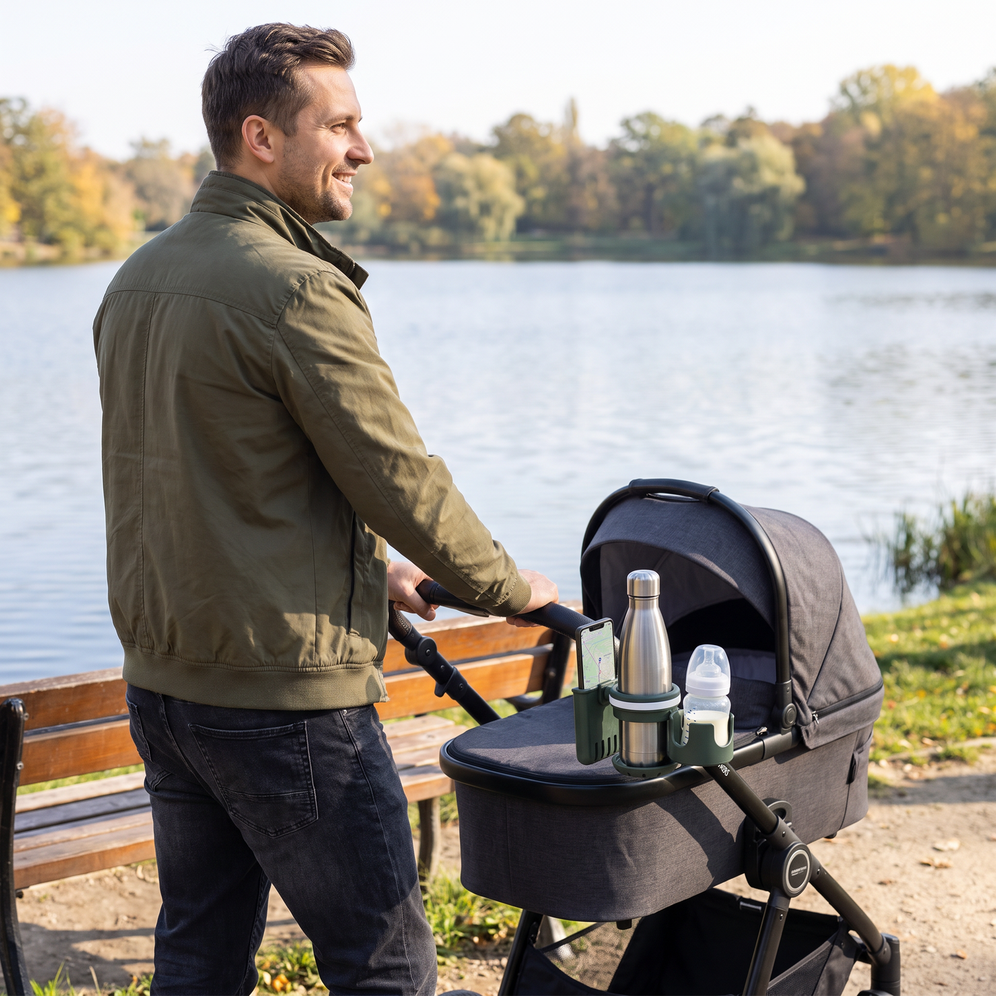 3-in-1 Baby Stroller Cup & Phone Holder