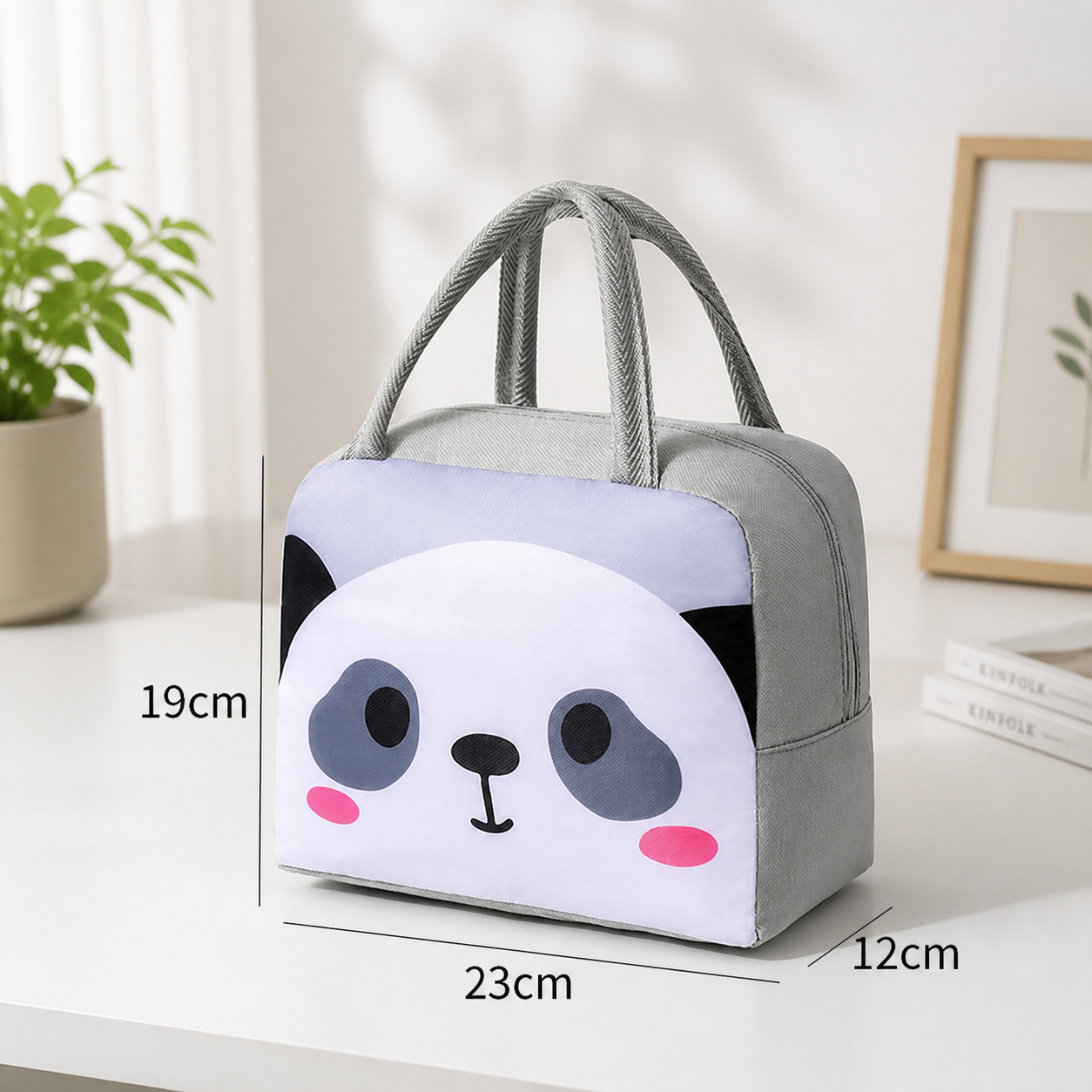 Cartoon Animal Insulated Lunch Bag for Kids