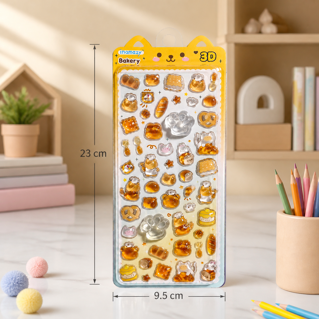 3D Squishy Pet Paw Stickers – Cute Puffy Stickers for Kids