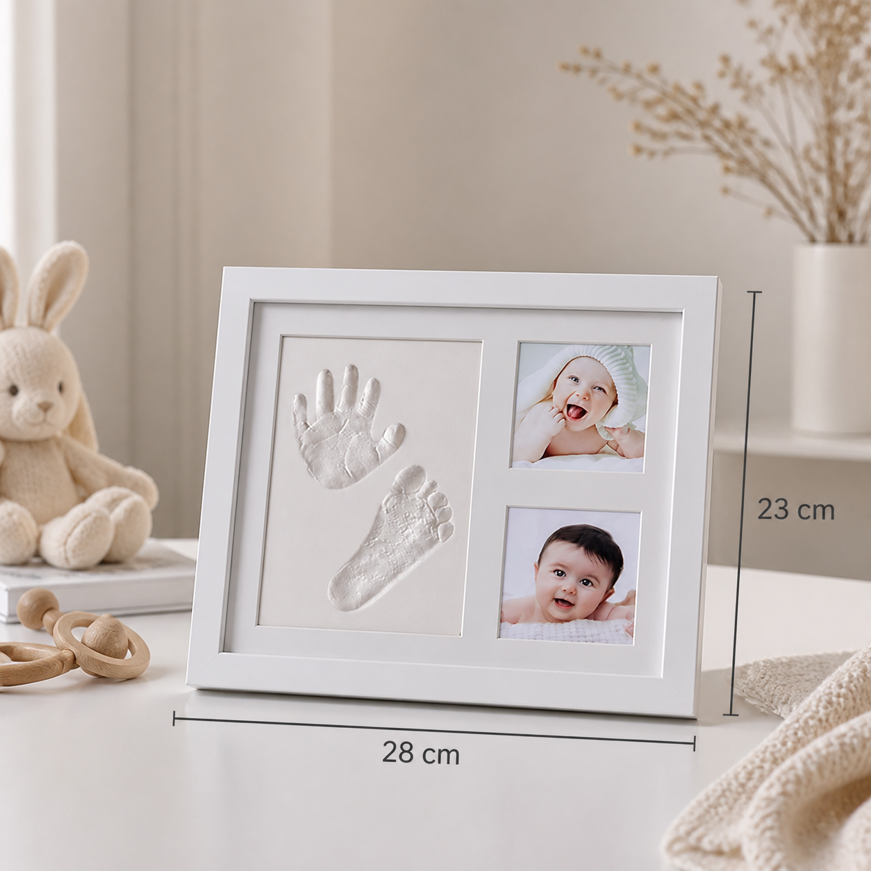 DIY Kids Handprint Keepsake Frame Kit – Hand Impression & Photo Display