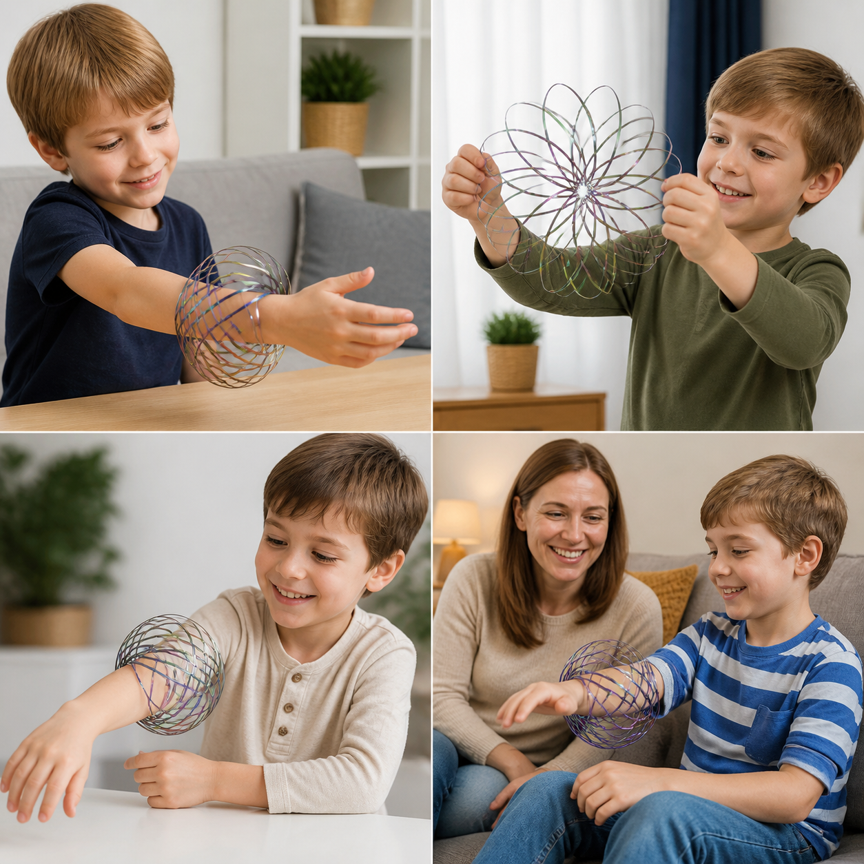 Geometric Spring Fidget Toy – Sensory Stress Relief Sculpture