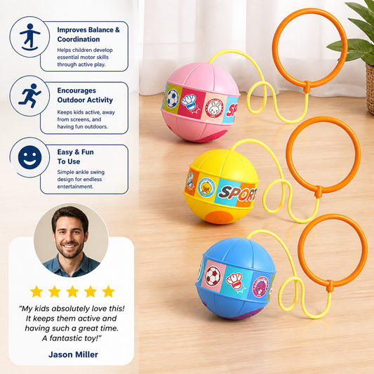 Interactive Skip Ball Ankle Swing Toy for Kids