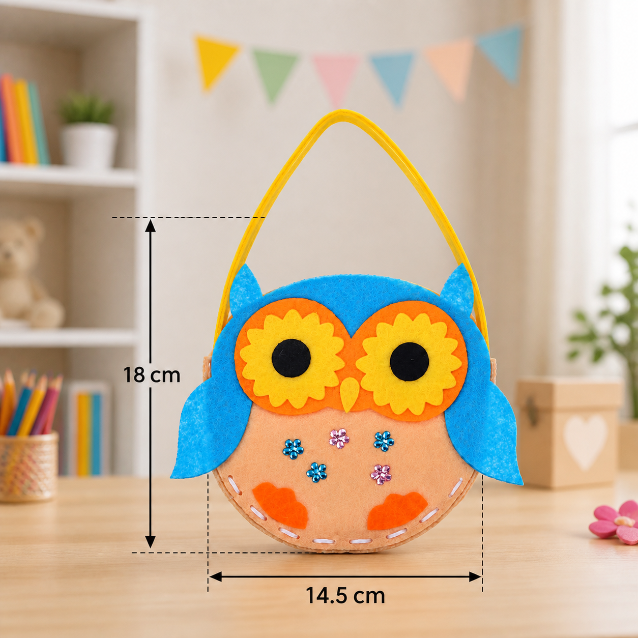 DIY Cute Felt Handbag Sewing Craft Kit for Kids