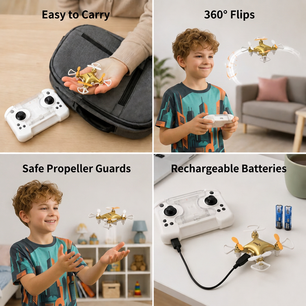 Mini Drone – RC Stunt Flyer for Kids
