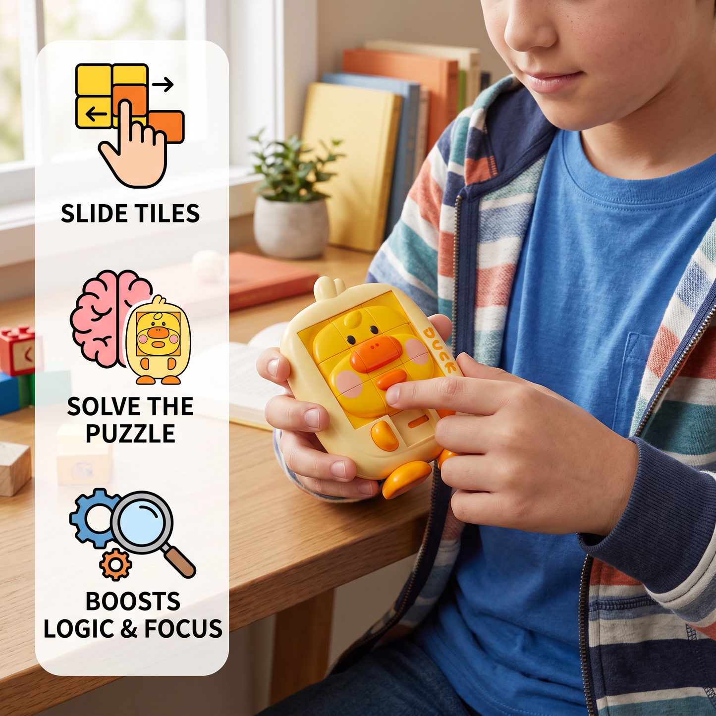Educational Animal Sliding Puzzle Game