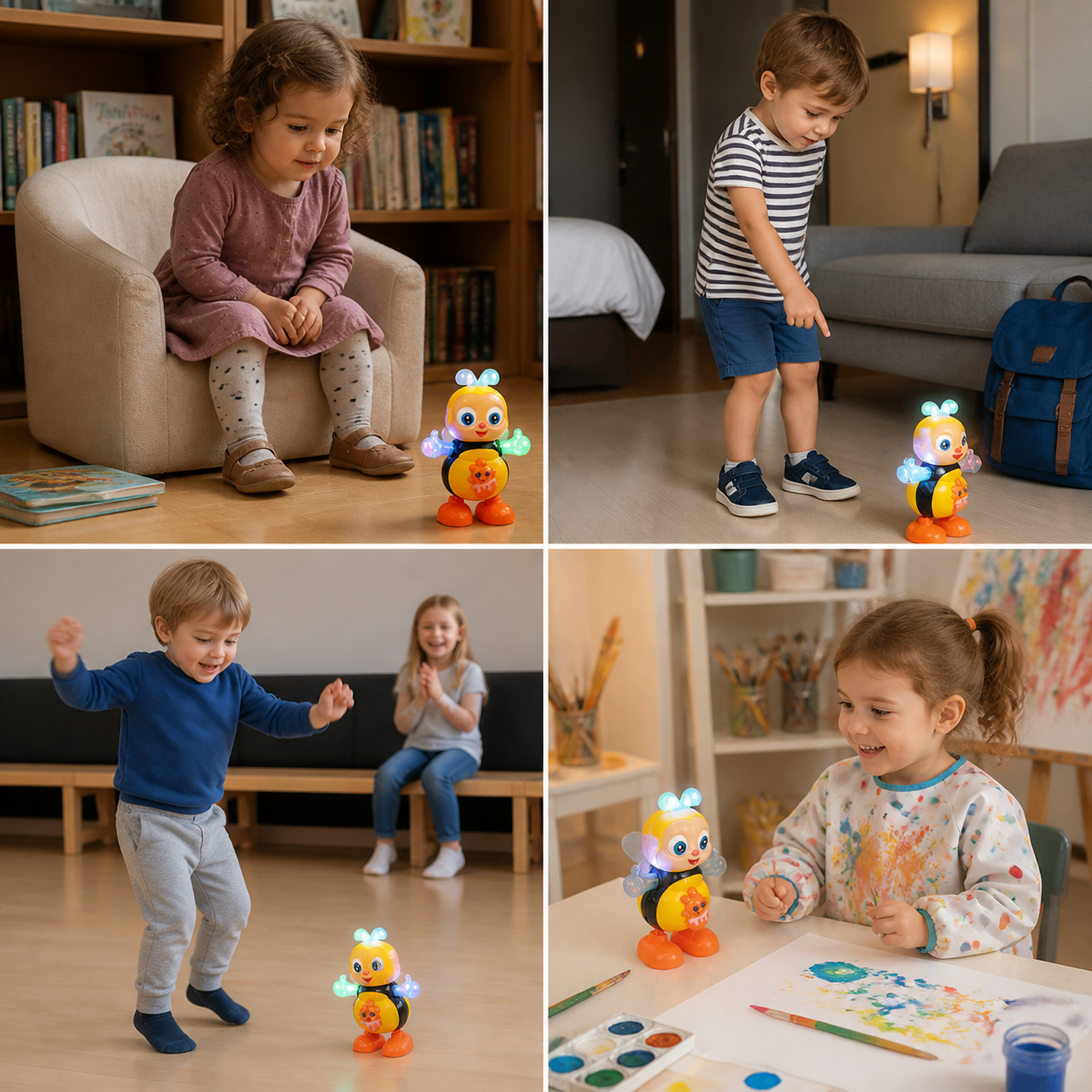 Musical Dancing Bee Toy with Lights and Music