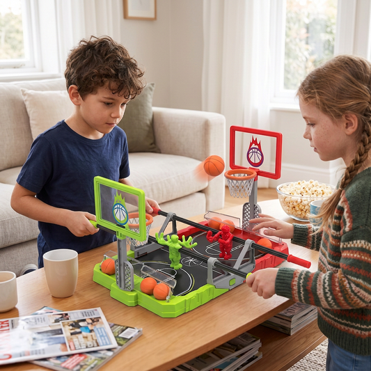Mini Basketball Battle Game – 2-Player Tabletop Hoops Challenge