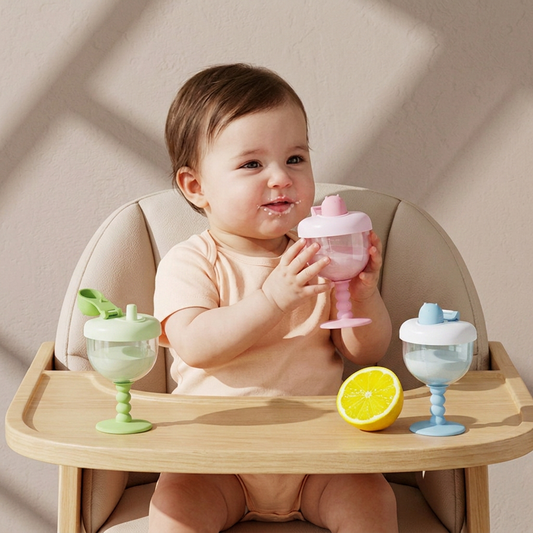 Spill-Proof Baby Straw Training Cup