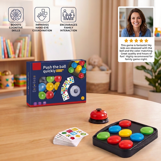 Educational Color Pattern Match Family Bell Game
