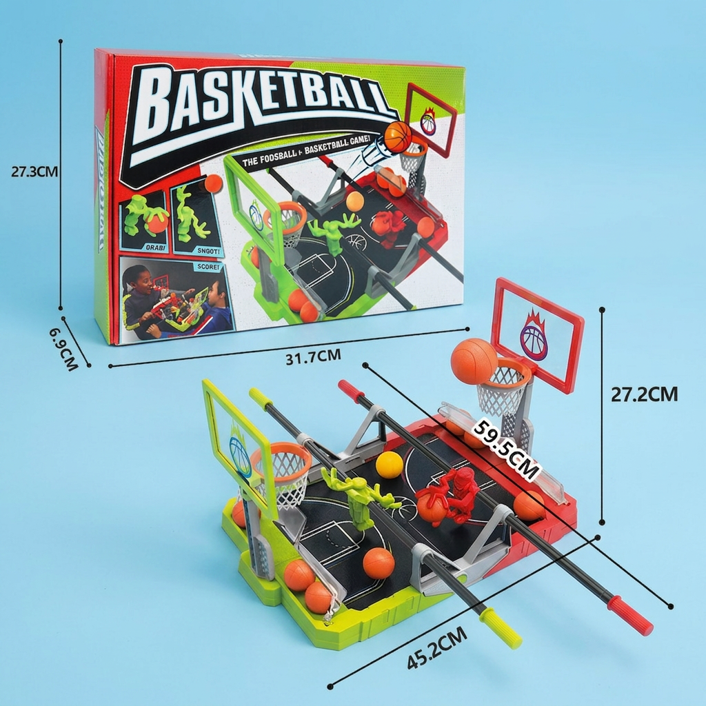 Mini Basketball Battle Game – 2-Player Tabletop Hoops Challenge