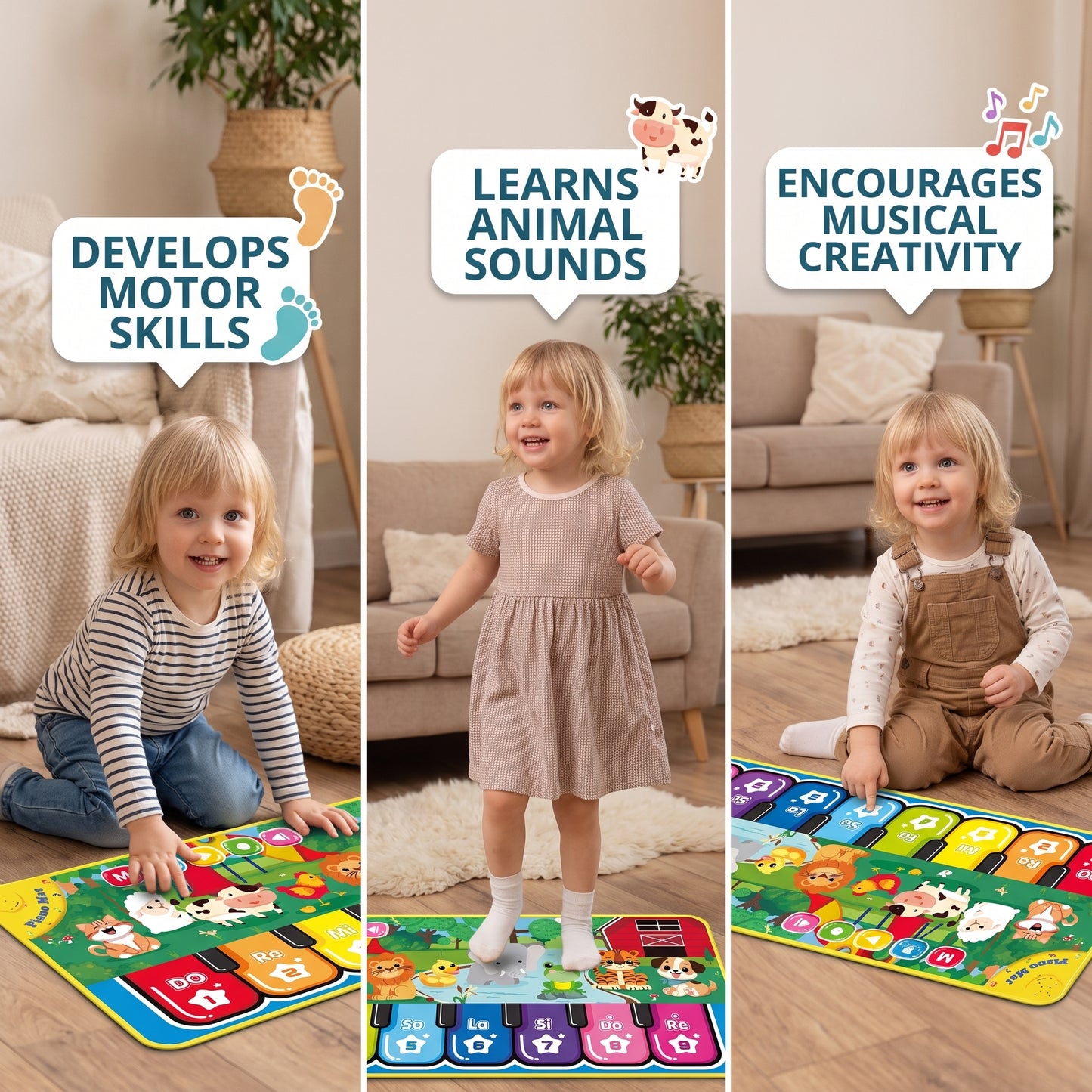 Interactive Musical Piano Play Mat