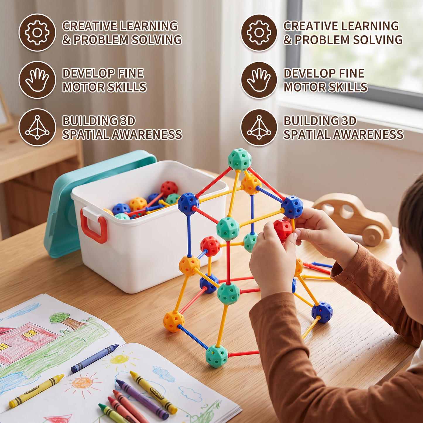 3D STEM Construction Building Set – Creative Learning Toy