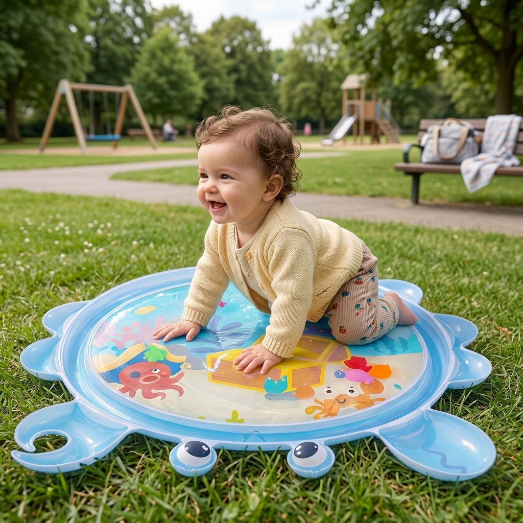 2in1 Interactive Tummy Time Toy & Play Mat