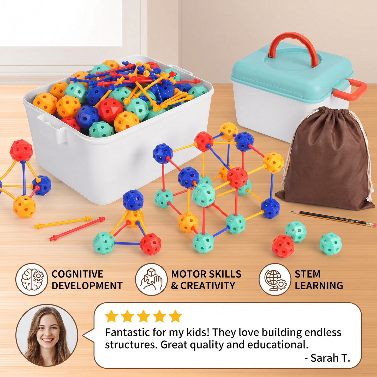 3D STEM Construction Building Set – Creative Learning Toy