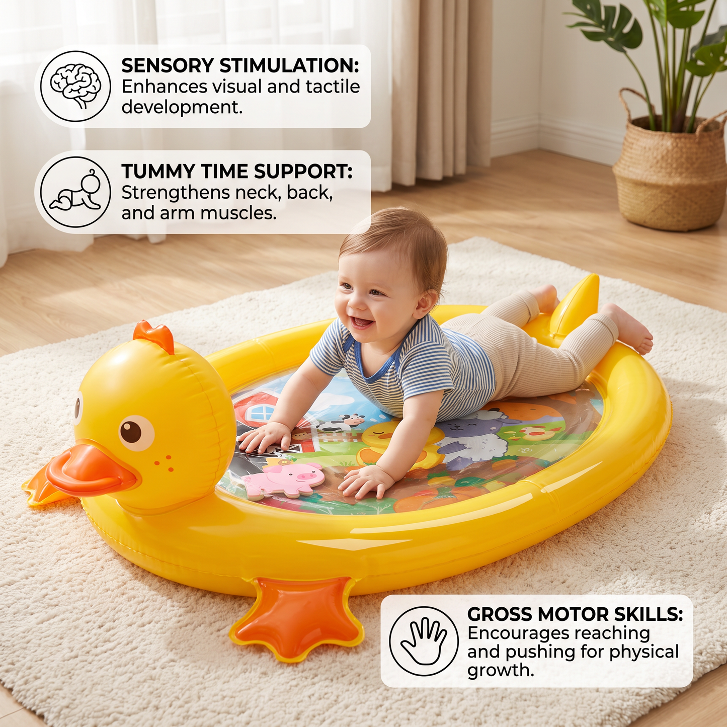 2-in-1 Duck Water Play Mat