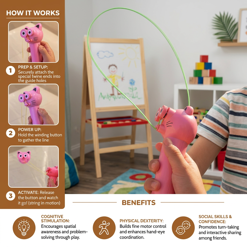 Interactive Flying Rope Toy for Kids