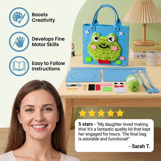 Kids DIY Plush Tote Bag Craft Kit