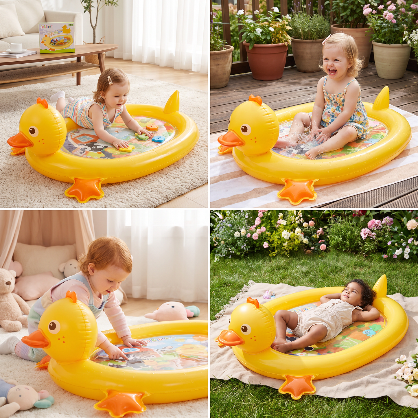 2-in-1 Duck Water Play Mat