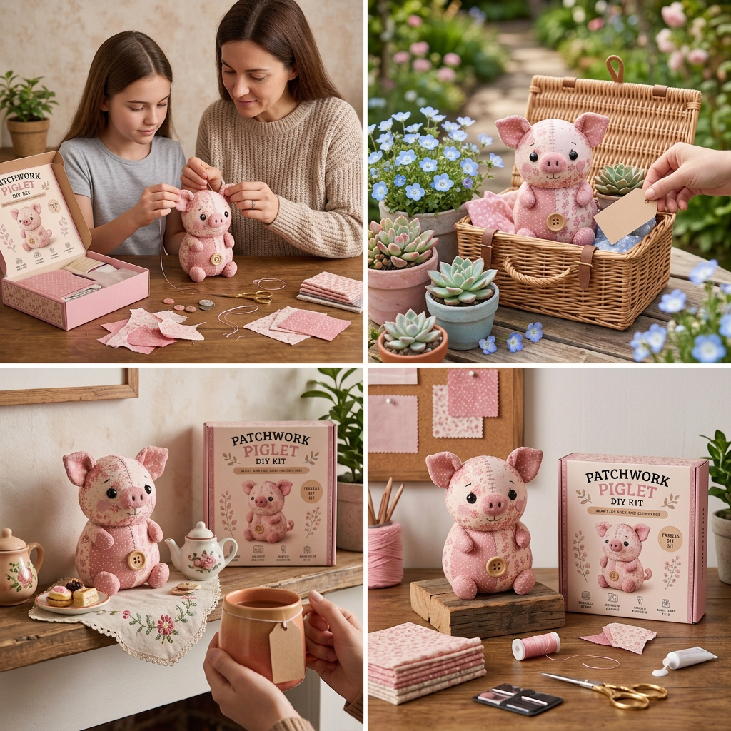 DIY Animal Sewing Kit – Handmade Fabric Ornament Craft Set