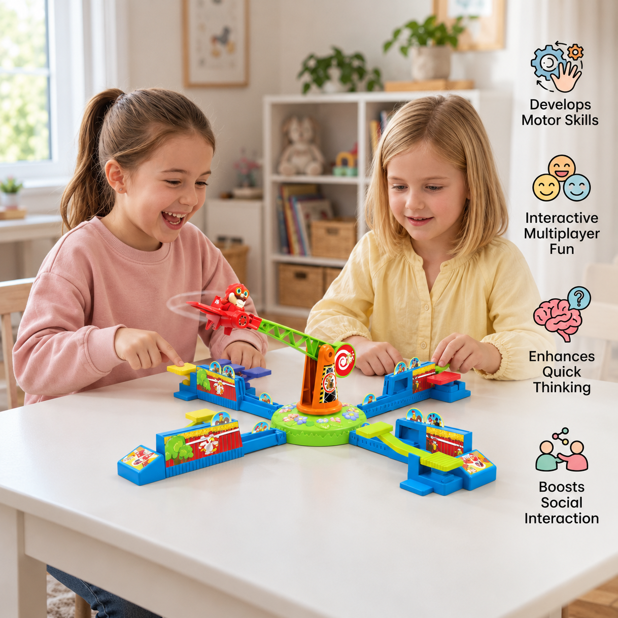 Interactive Multiplayer Flying Plane Family Board Game