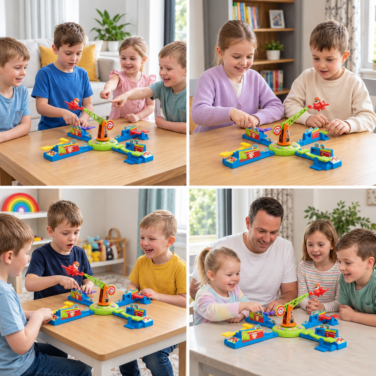 Interactive Multiplayer Flying Plane Family Board Game